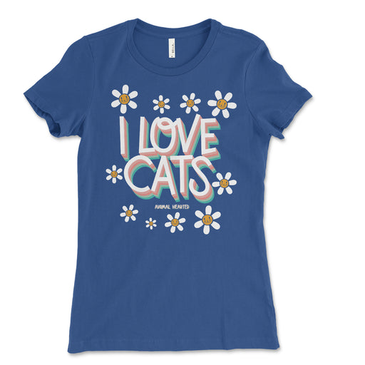 Womens I Love Cats Shirt