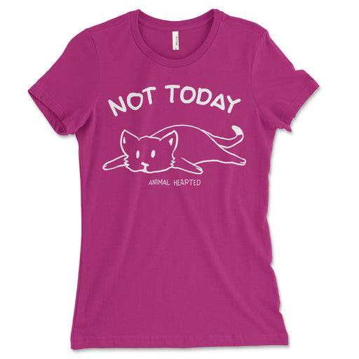 Womens Not Today Cat Shirt